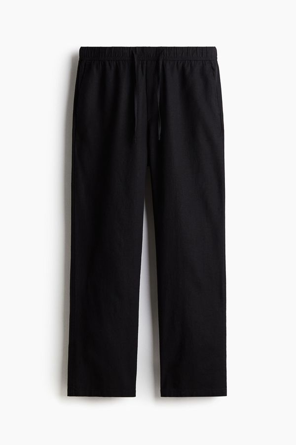 Pantalón en mezcla de lino Relaxed Fit