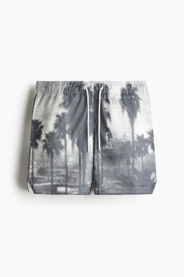 Bermuda en malla estampada Regular Fit