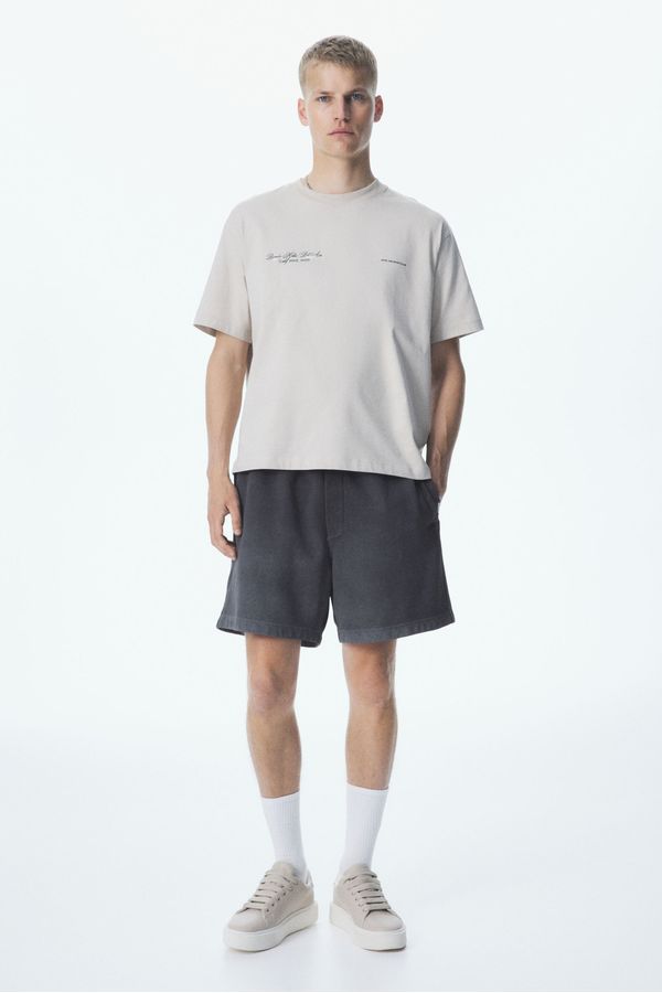 Shorts en franela de algodón Relaxed Fit