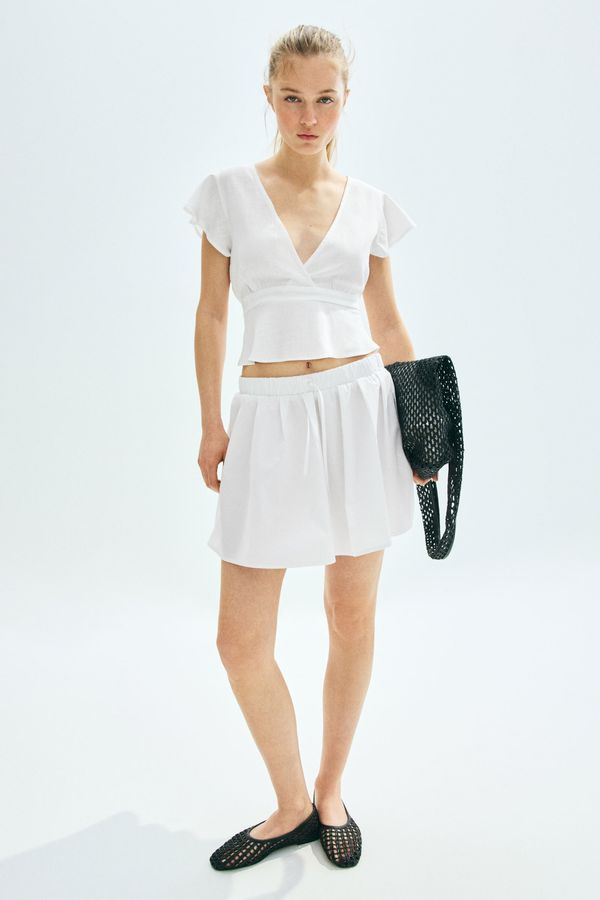 Blusa en mezcla de lino
