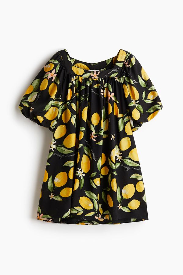 Vestido túnica con mangas globo