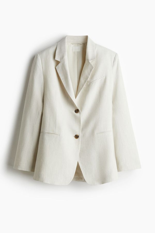 Blazer en mezcla de lino