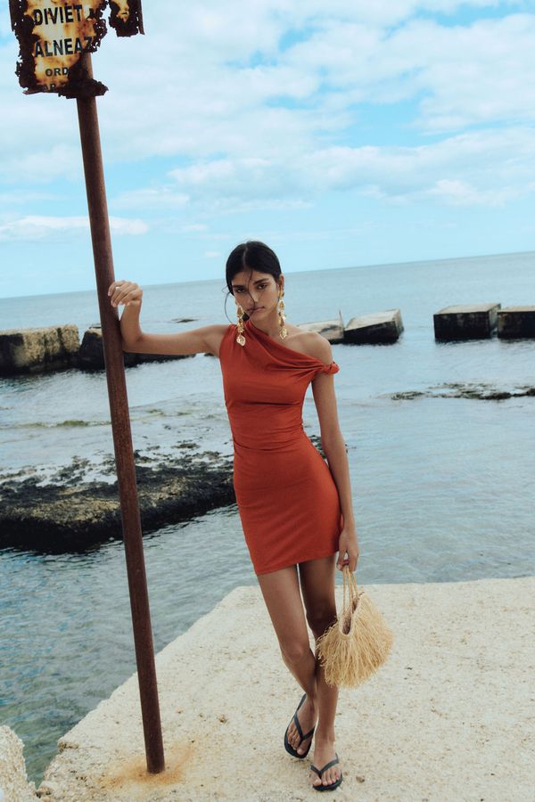 Vestido drapeado