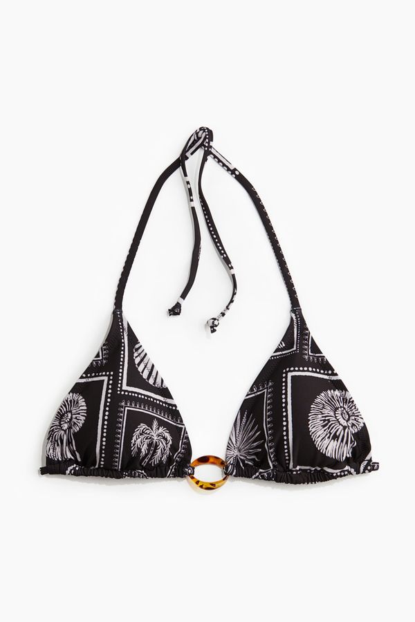 Top de bikini triangular con relleno