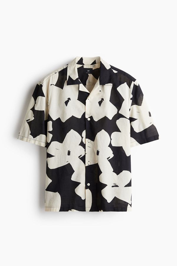 Camisa resort de algodón Regular Fit