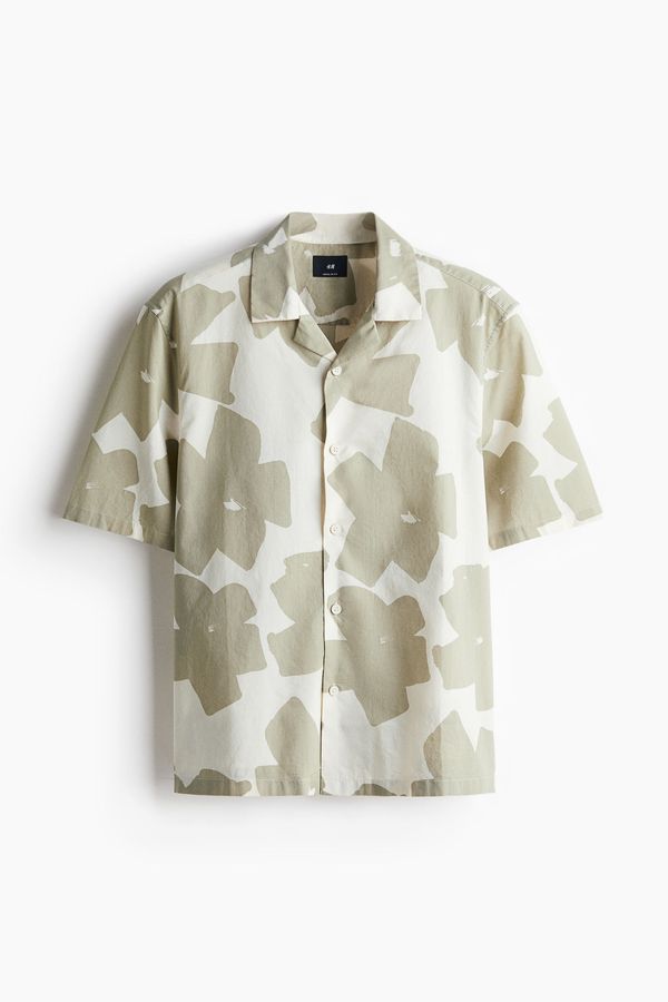 Camisa resort de algodón Regular Fit