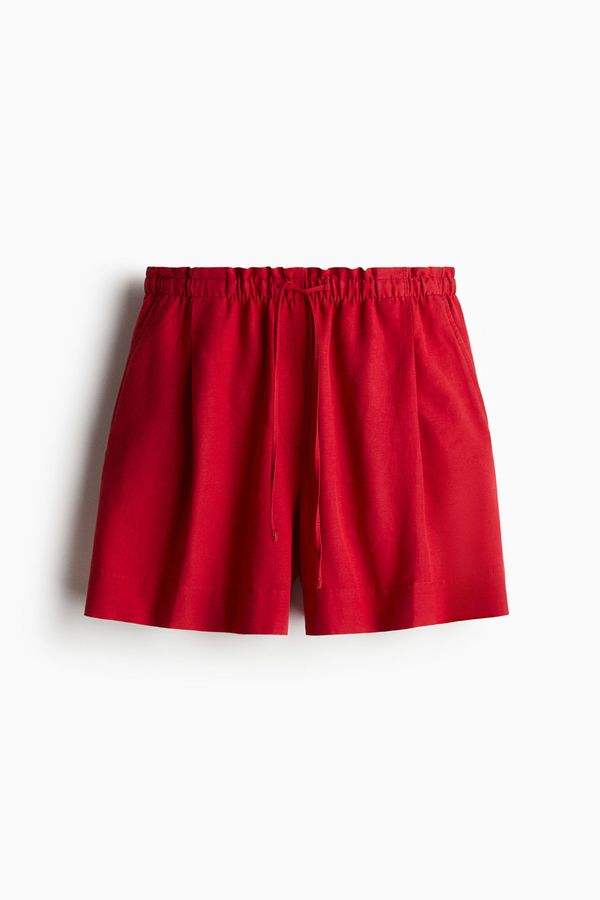 Shorts en mezcla de lino