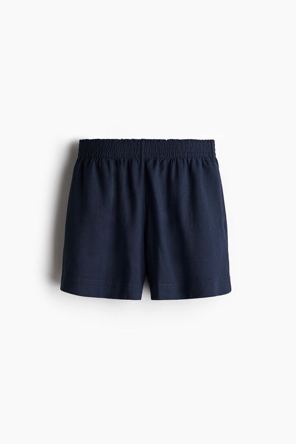 Shorts en mezcla de lino