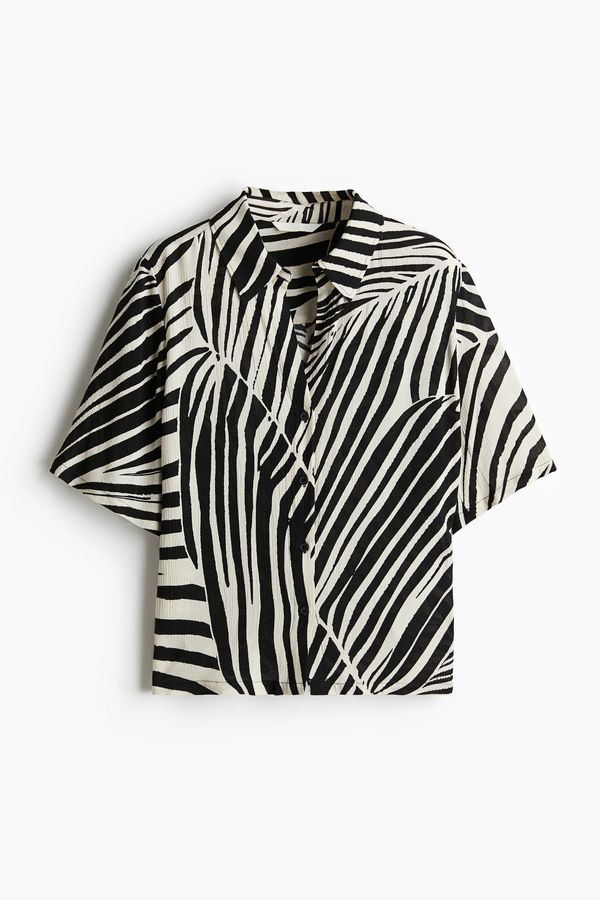 Camisa de viscosa con efecto arrugado