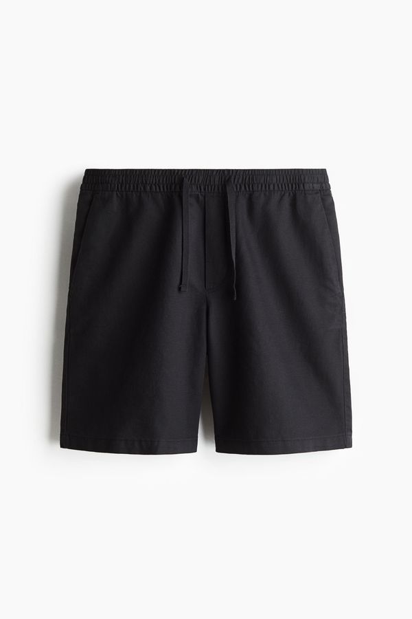Shorts Relaxed Fit en mezcla de lino