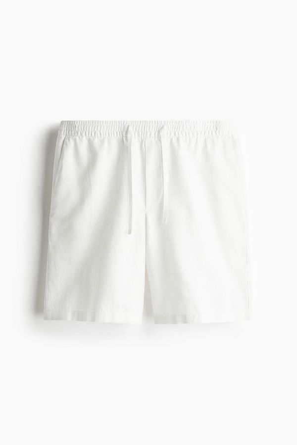 Shorts Relaxed Fit en mezcla de lino
