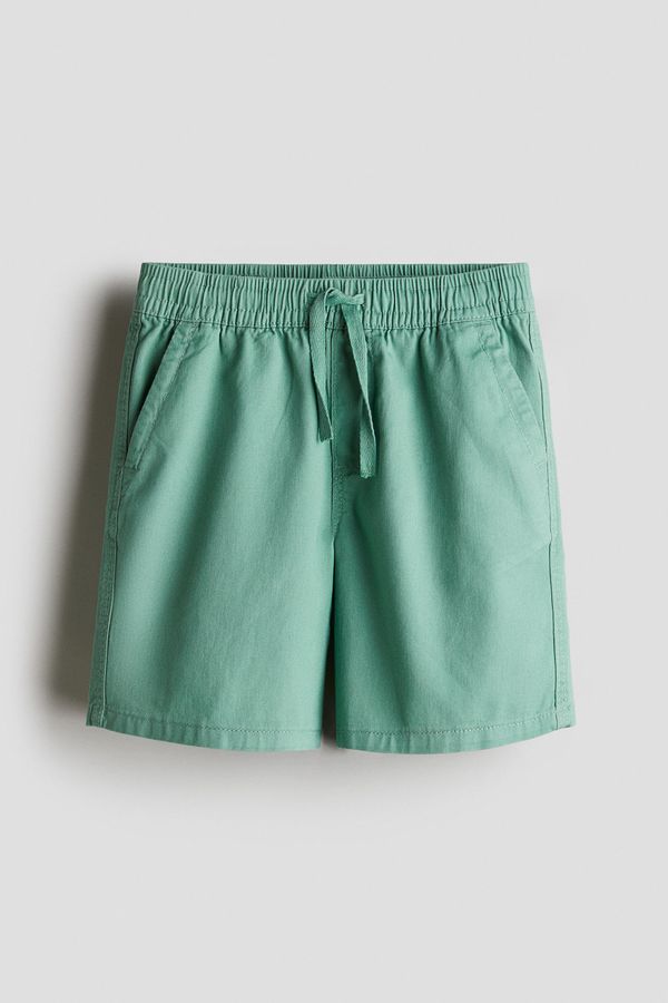 Shorts en sarga de algodón