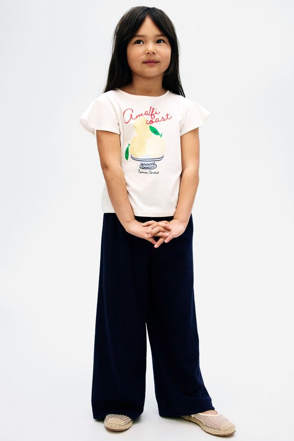 Pantalón ancho en punto