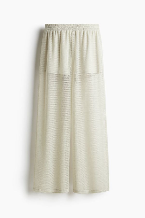 Pantalón ancho de malla