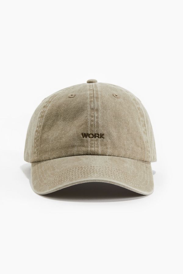 Gorra en algodón con motivo bordado