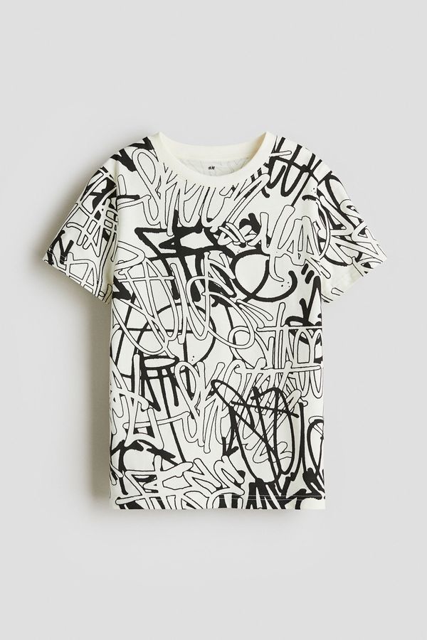 Camiseta de algodón con motivo estampado