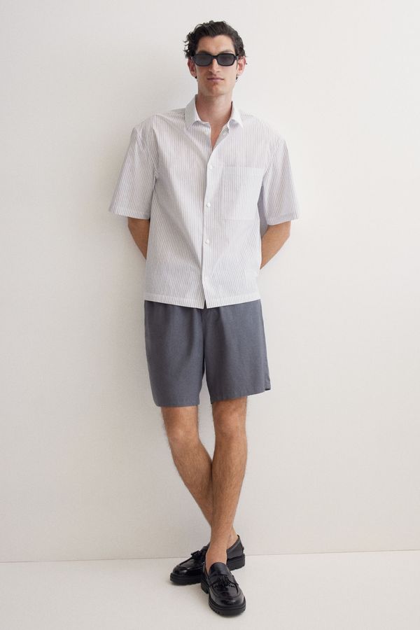 Shorts en mezcla de lino Relaxed Fit