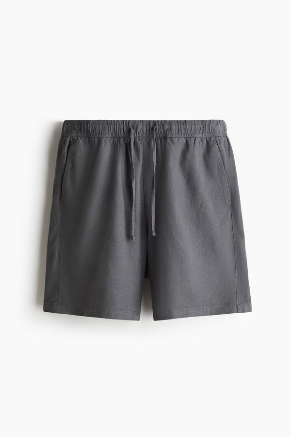 Shorts en mezcla de lino Relaxed Fit