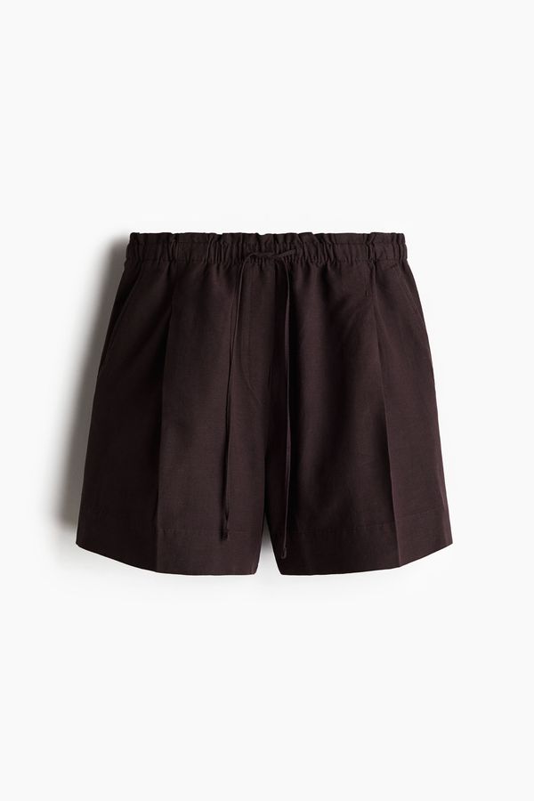 Shorts en mezcla de lino