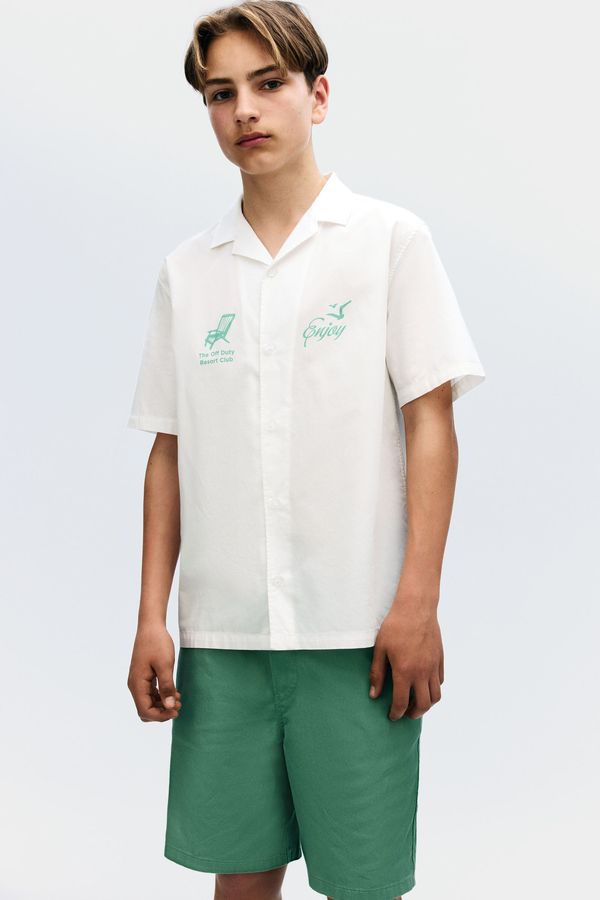 Camisa resort de algodón