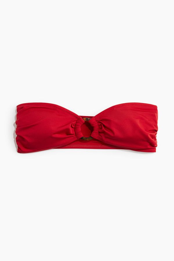 Top de bikini bandeau con relleno