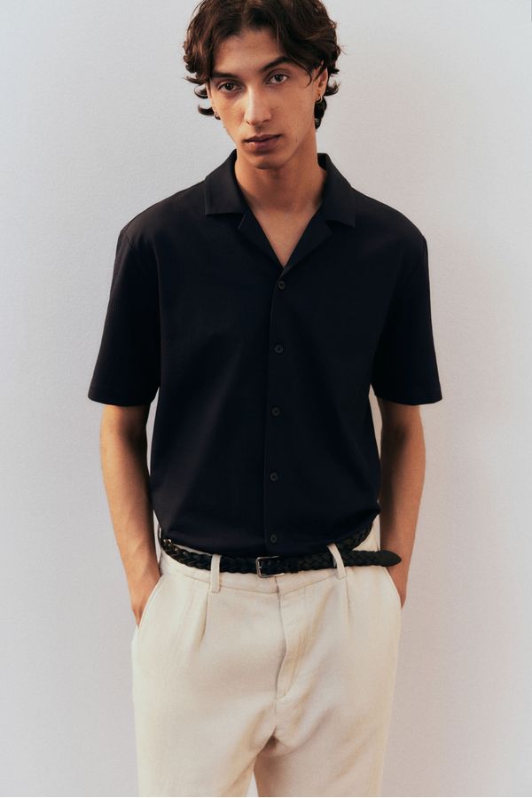 Camisa resort acanalada Regular Fit