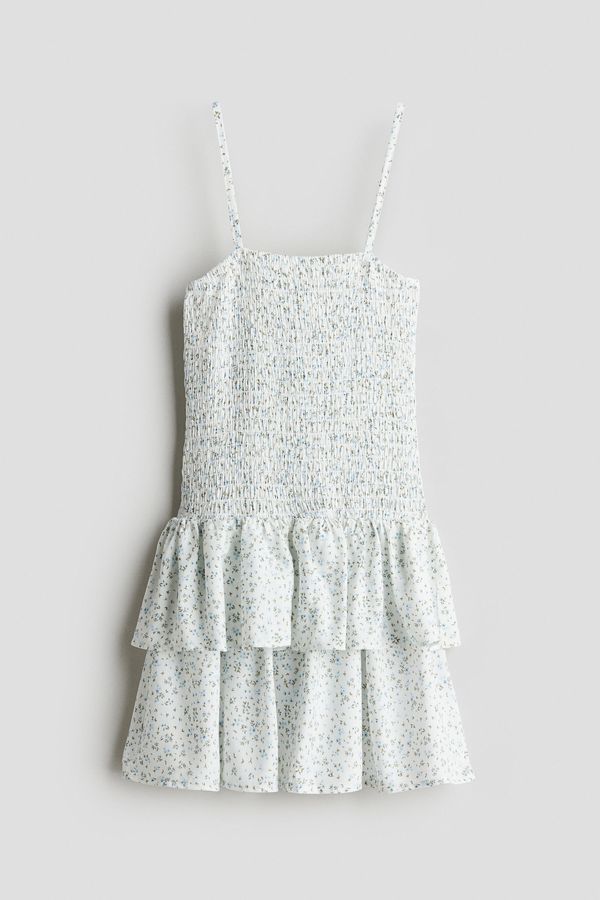 Vestido de tiras con cuerpo enresortado