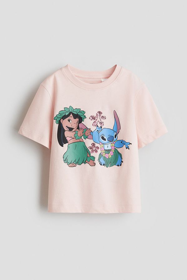 Camiseta de algodón con motivo estampado