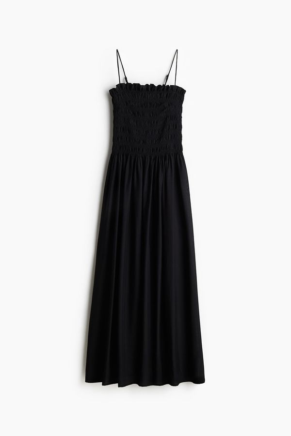Vestido de tiras con talle enresortado