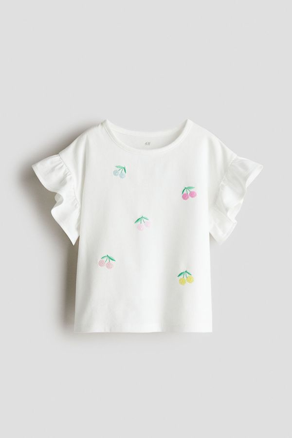 Camiseta de algodón con lentejuelas