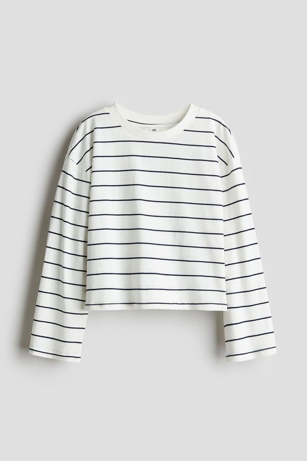 Camiseta de mangas largas en punto de algodón
