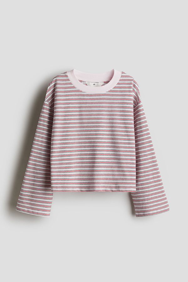 Camiseta de mangas largas en punto de algodón