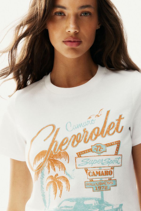 Camiseta de algodón con estampado