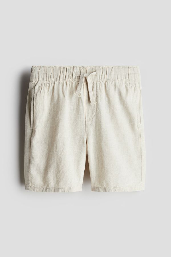 Shorts en mezcla de lino