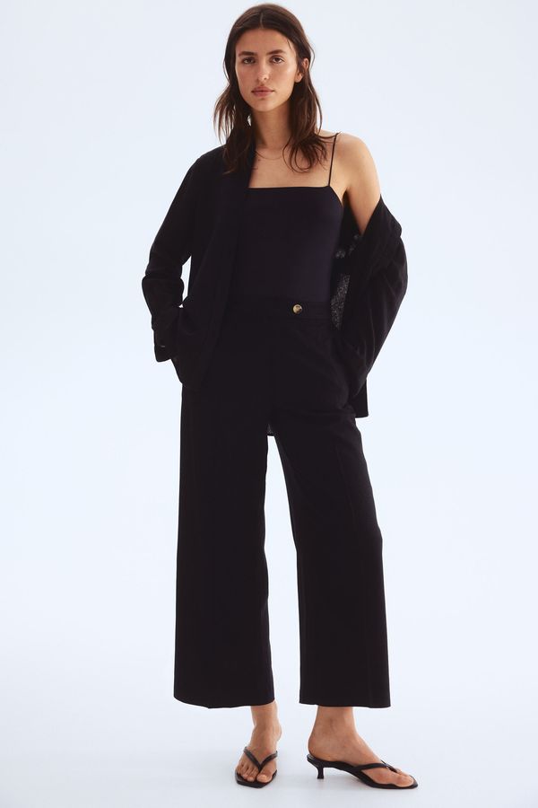 Pantalón elegante en mezcla de lino