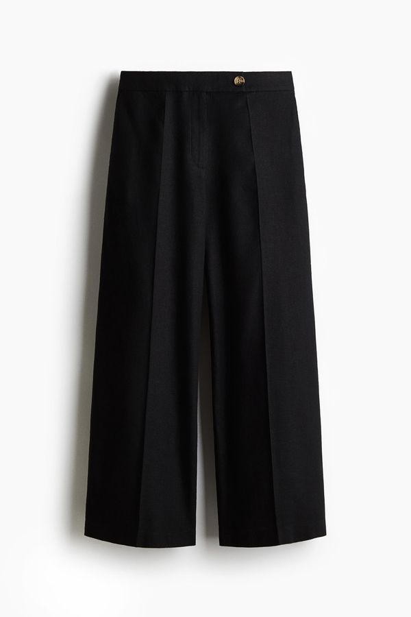 Pantalón elegante en mezcla de lino
