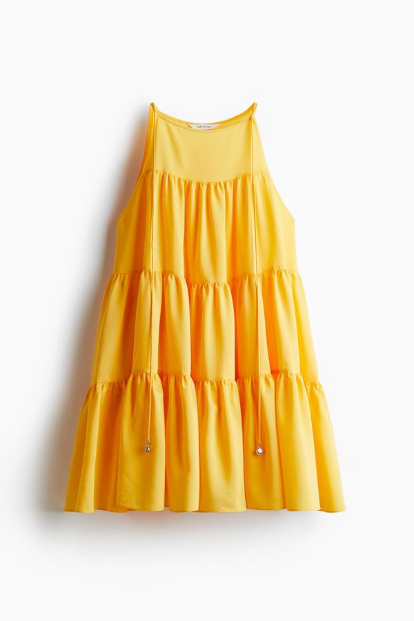 Vestido escalonado de corte en línea A
