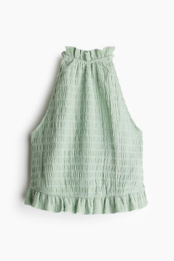 Top halter con textura