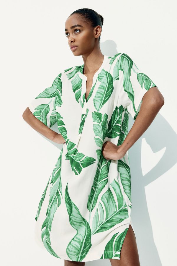 Vestido túnica en viscosa