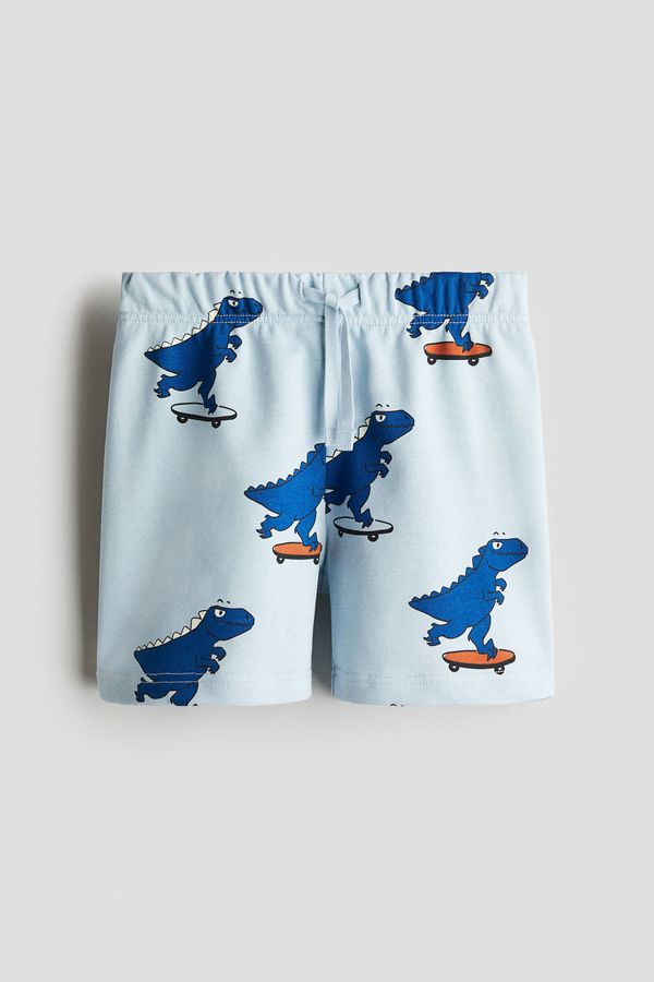 Shorts en franela estampada