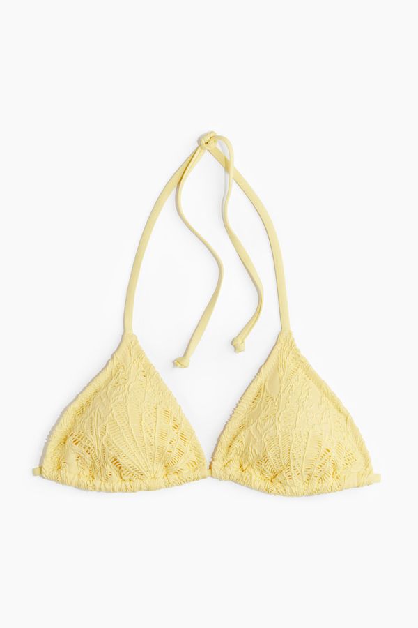 Top de bikini triangular con relleno