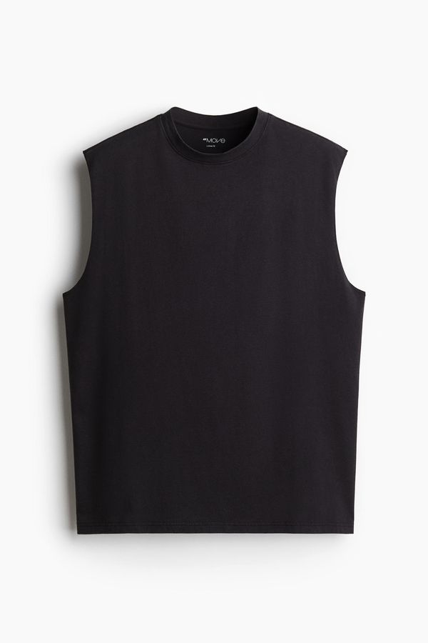 Camiseta manga sisa de deporte Loose Fit