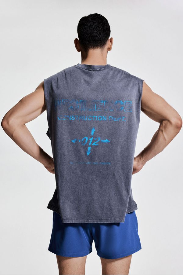 Camiseta manga sisa de deporte Loose Fit