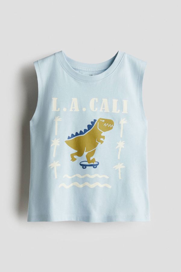 Camiseta estampada de manga sisa