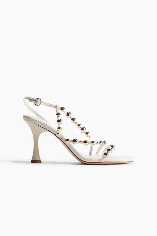Sandalias de tacón con tiras