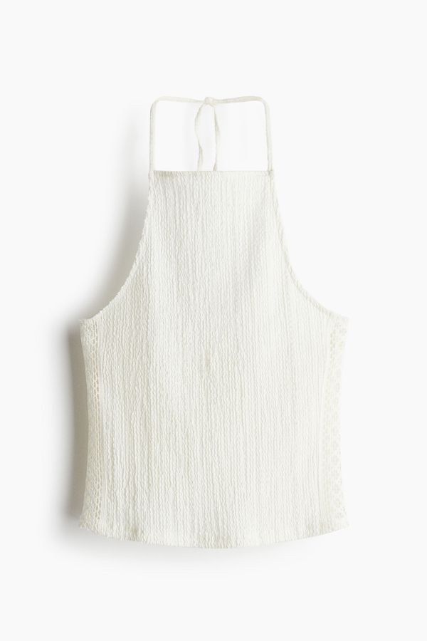 Blusa halter con textura