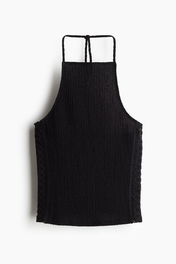 Blusa halter con textura