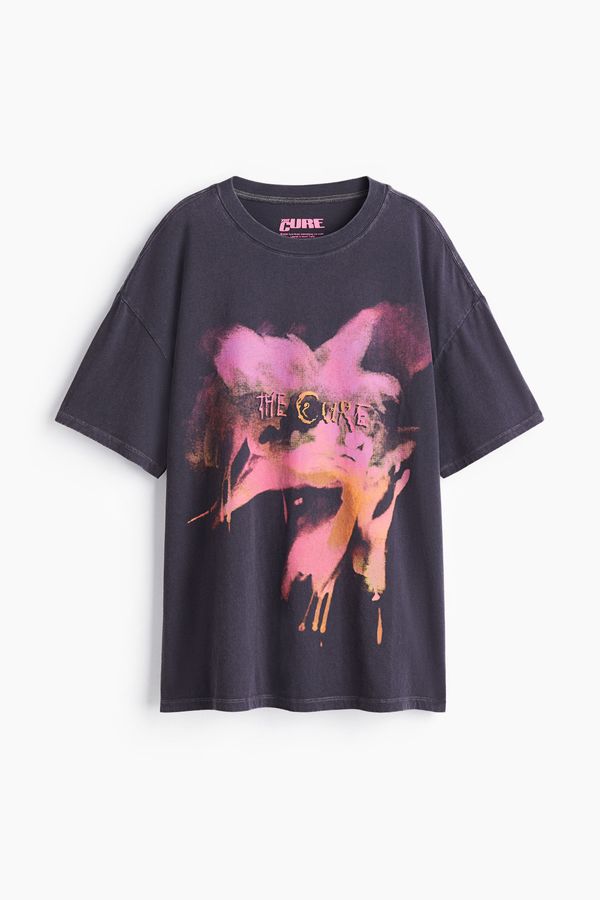 Camiseta oversize con motivo estampado