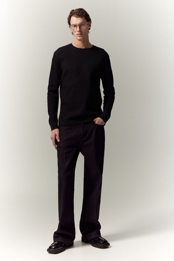Camiseta en punto gofrado Slim Fit