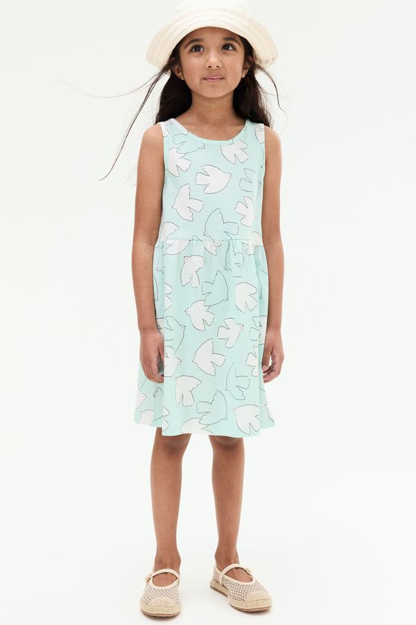Vestido estampado en algodón